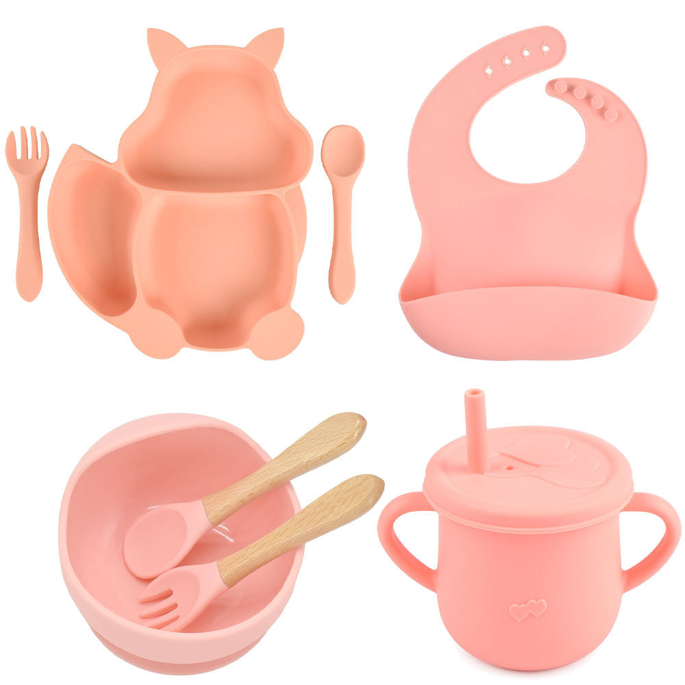 Silicone Baby Feeding & Training Tableware Set