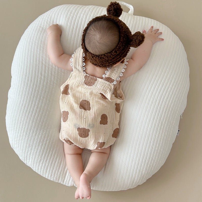Cute Baby Gauze Triangle Romper