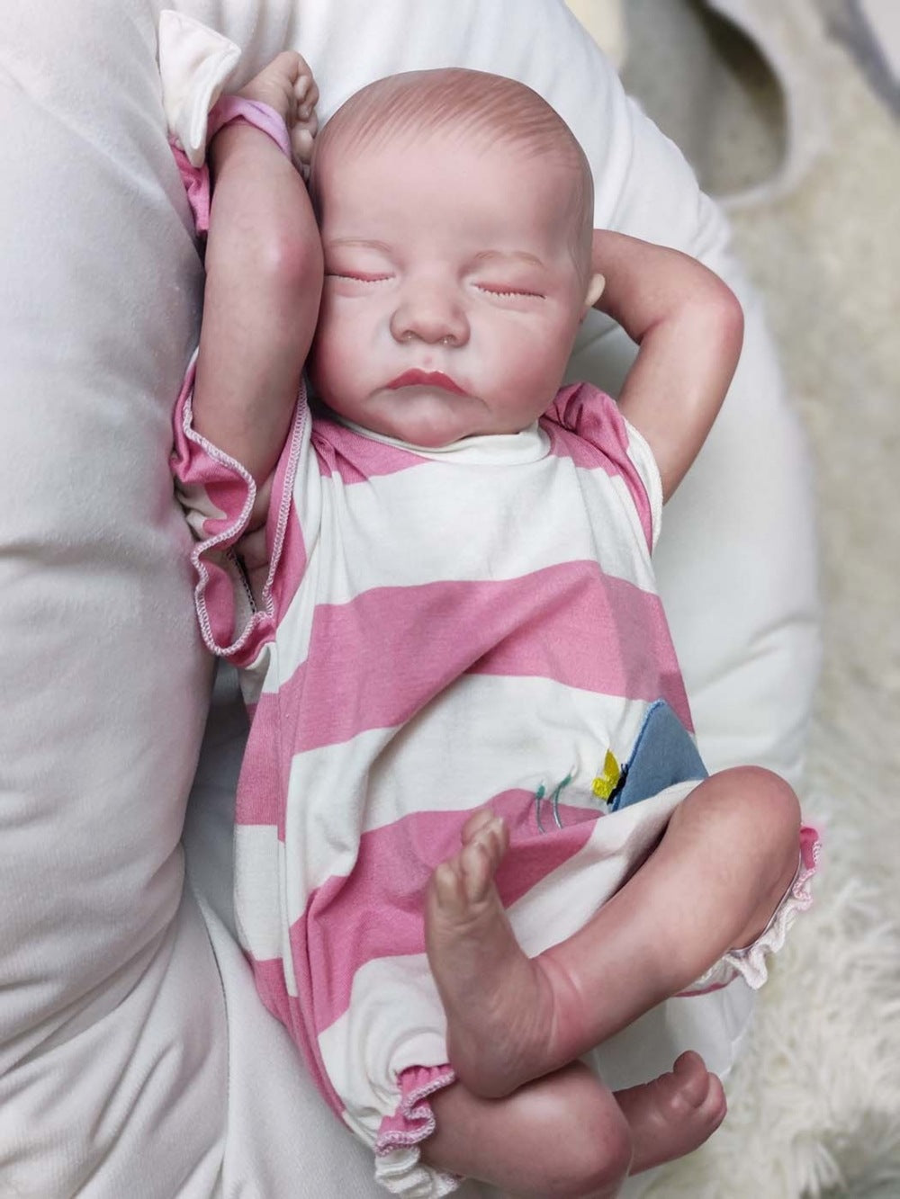 18-Inch Reborn Doll with Cloth Body – Realistic Baby Toy
