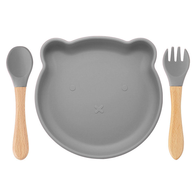 Bear Silicone Baby Tableware Set – Feeding & Food Supplement Set