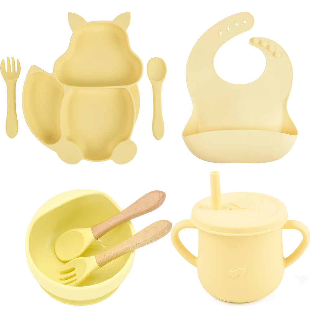 Silicone Baby Feeding & Training Tableware Set
