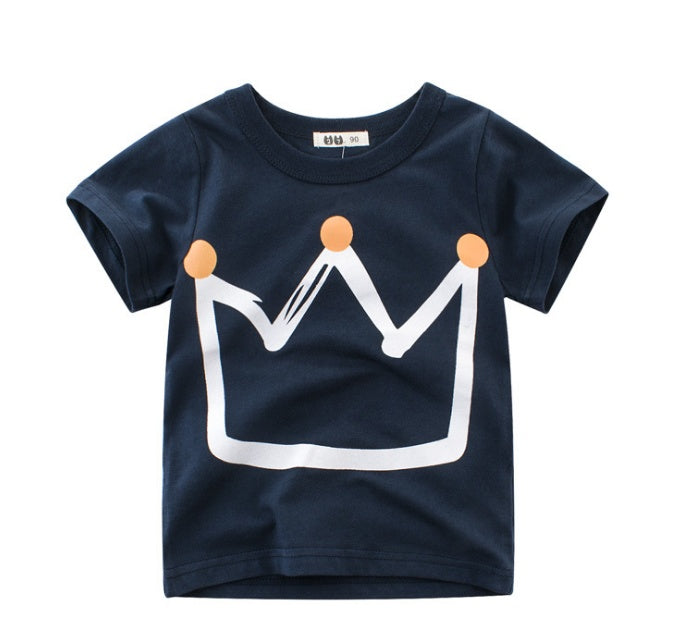Boys Korean Style Cotton Short Sleeve T-Shirt