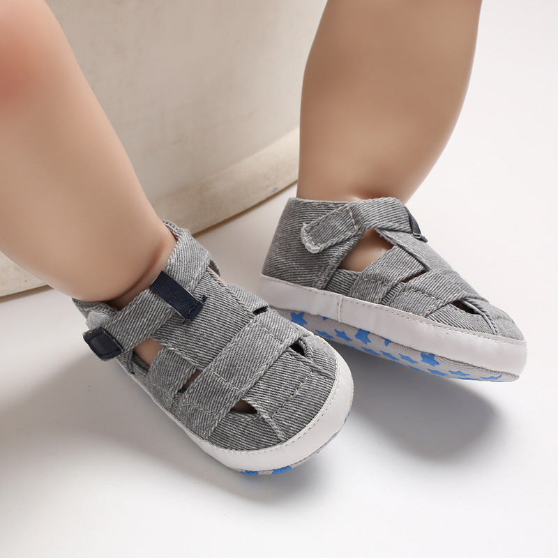 Newborn Baby Boys Summer Crib Sandals Anti Slip First Walkers