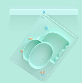 Baby Silicone Suction Bowl – Cartoon Learning Feeding Dish