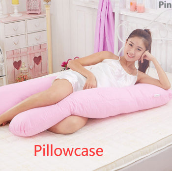Multifunctional Cotton U-Shape Maternity Pillow – Removable & Washable