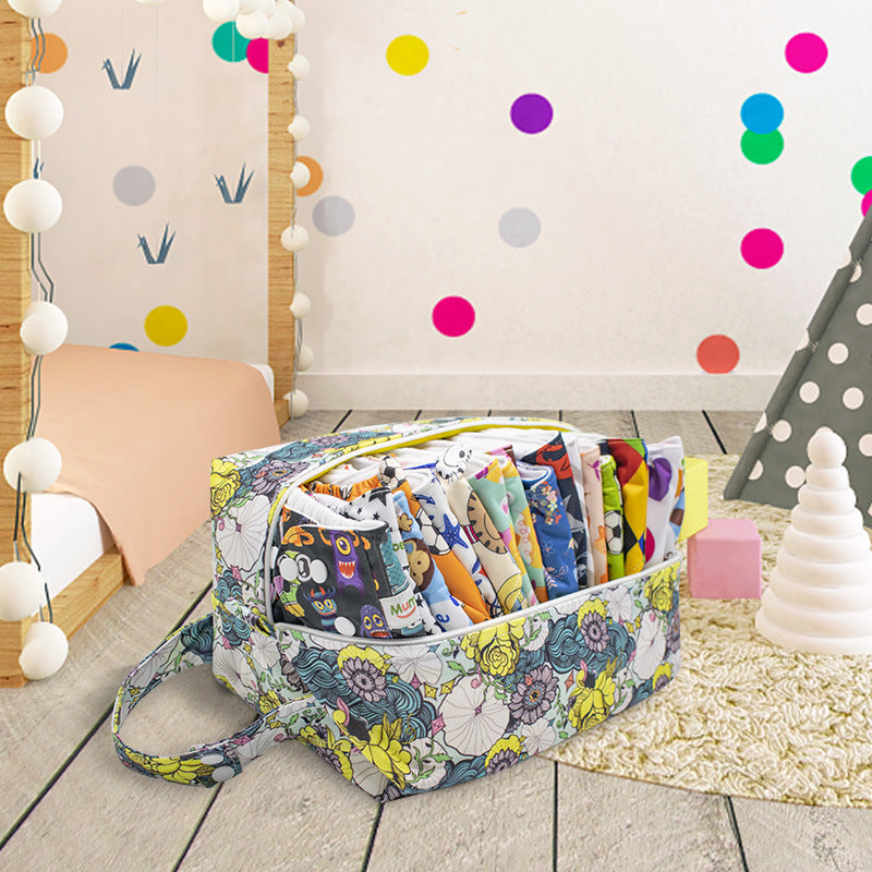 Reusable 3D Baby Travel Diaper Organizer Bag