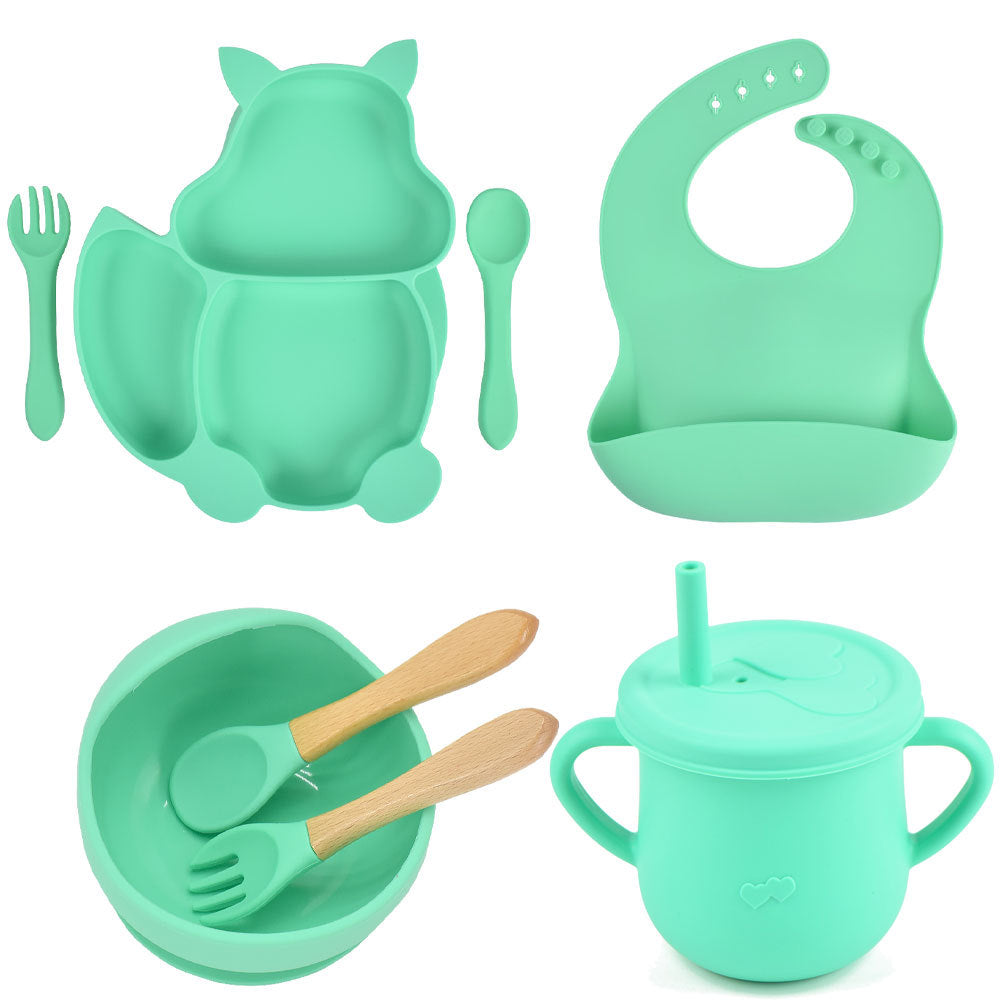 Silicone Baby Feeding & Training Tableware Set