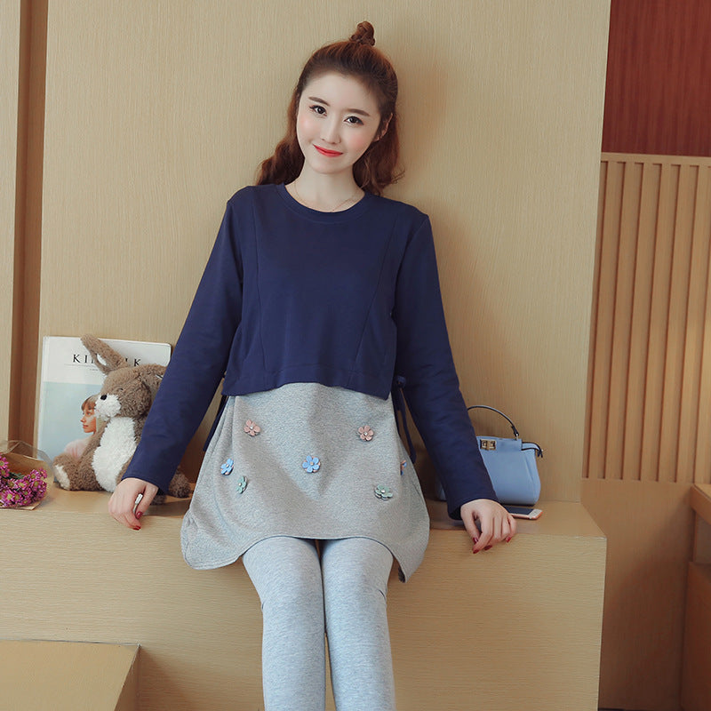 Loose Spring Maternity & Breastfeeding Dress