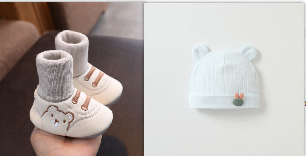Baby Cloth Shoes – Simple Non-Slip Indoor Toddler Shoes