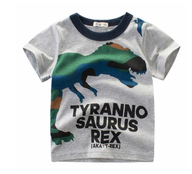 Boys Korean Style Cotton Short Sleeve T-Shirt