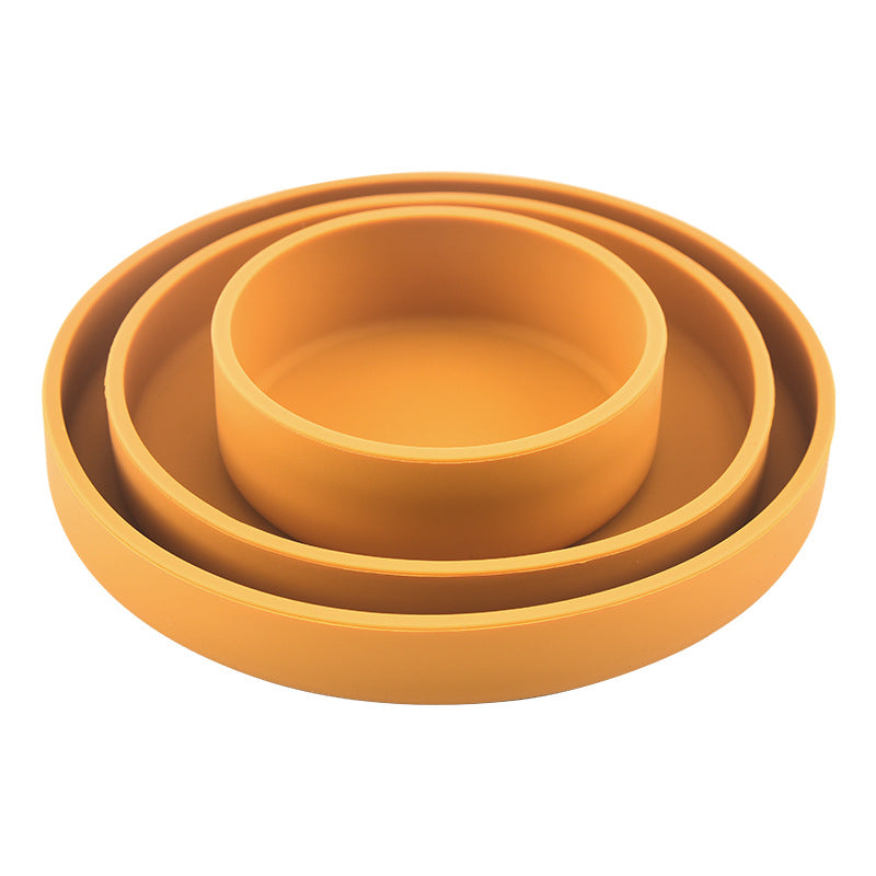 Baby Silicone Training & Feeding Dinner Plate – Food Supplement Bowl