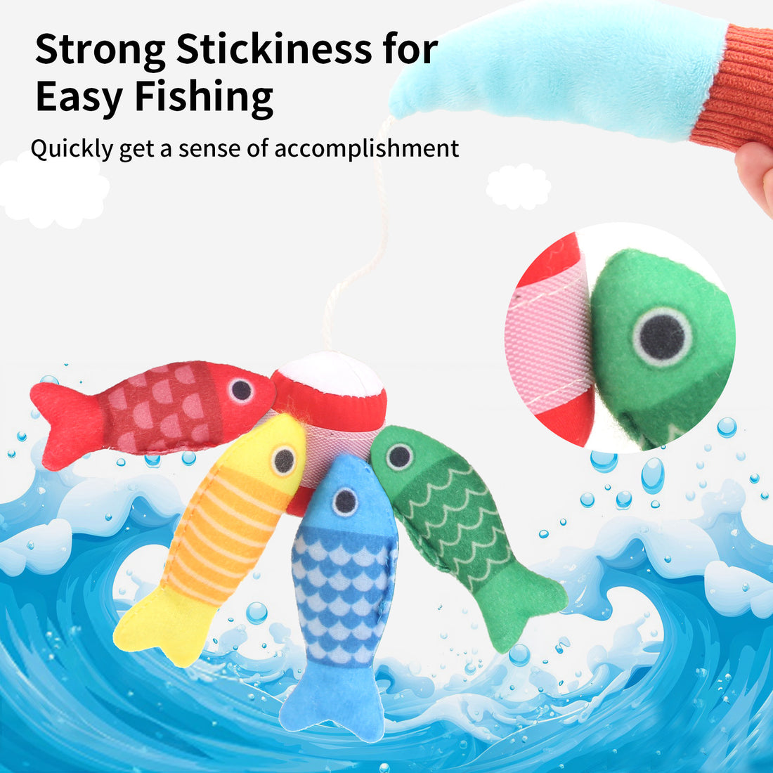 3D Fabric Baby Fishing Toy – Crawling & Early Learning Educational Toy