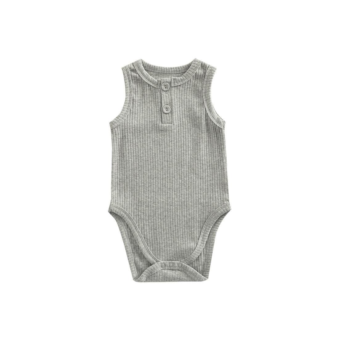 Baby Girl Cotton Romper – Sunken Stripe Vest Design