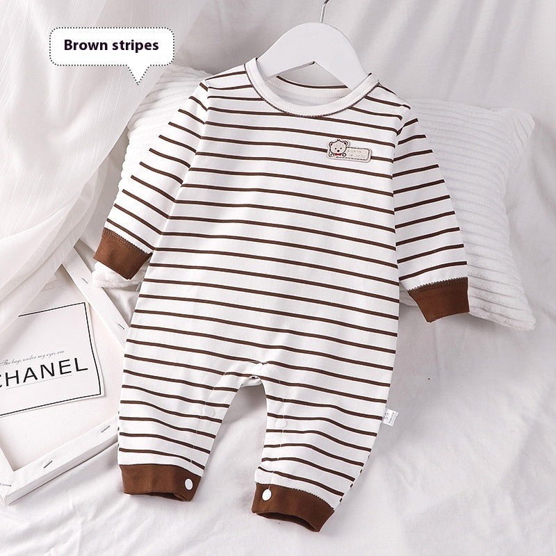 Autumn Cotton Baby Romper Pajamas