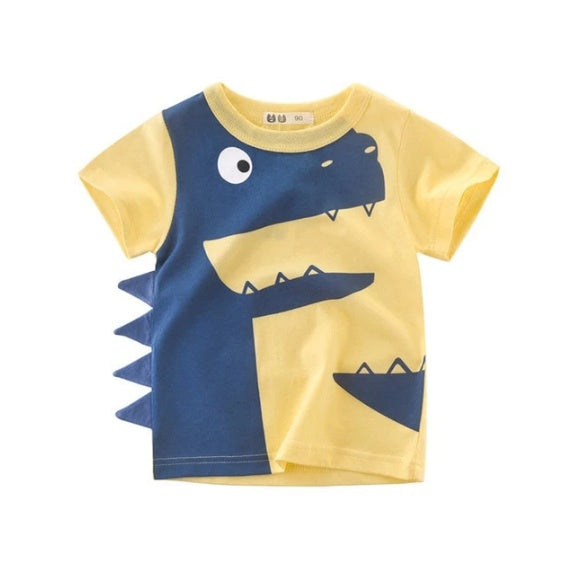 Boys Korean Style Cotton Short Sleeve T-Shirt