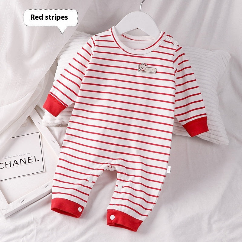 Autumn Cotton Baby Romper Pajamas