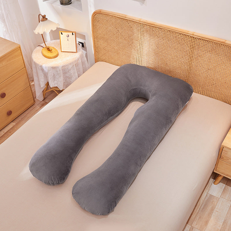 Multifunctional Cotton U-Shape Maternity Pillow – Removable & Washable