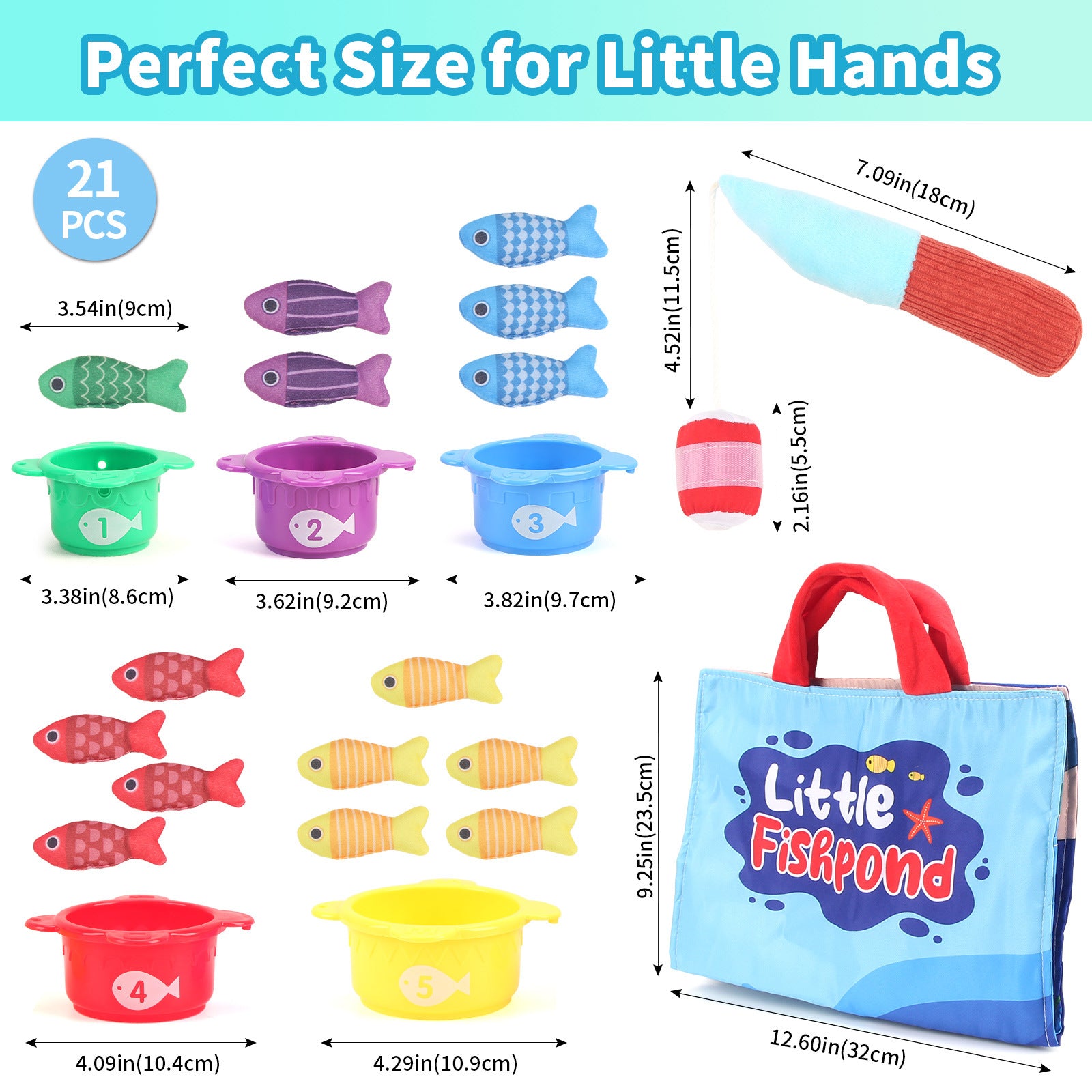 3D Fabric Baby Fishing Toy – Crawling & Early Learning Educational Toy
