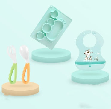 Baby Silicone Suction Bowl – Cartoon Learning Feeding Dish