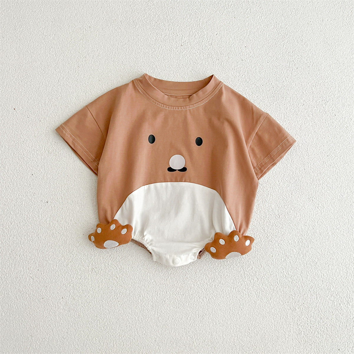 Newborn Cotton Triangle Romper – Baby Girl Jumpsuit