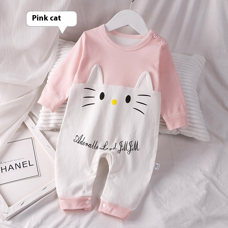 Autumn Cotton Baby Romper Pajamas