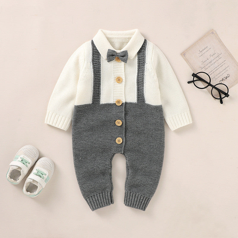 Autumn Baby Gentleman One-Piece Romper – Jumpsuit