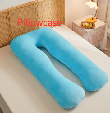 Multifunctional Cotton U-Shape Maternity Pillow – Removable & Washable