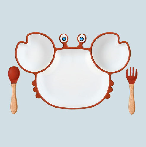Silicone Non-Slip Baby Feeding Plate – Children’s Tableware Bowl