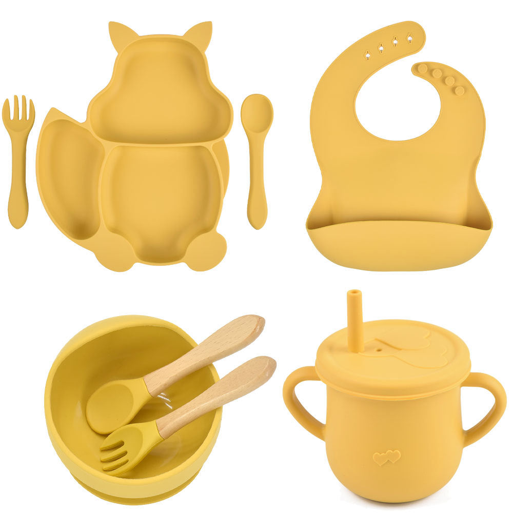 Silicone Baby Feeding & Training Tableware Set