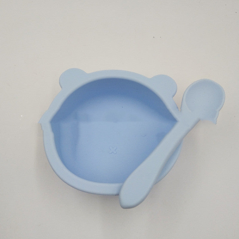 Bear Silicone Suction Bowl – Anti-Fall Baby Feeding & Complementary Food Bowl