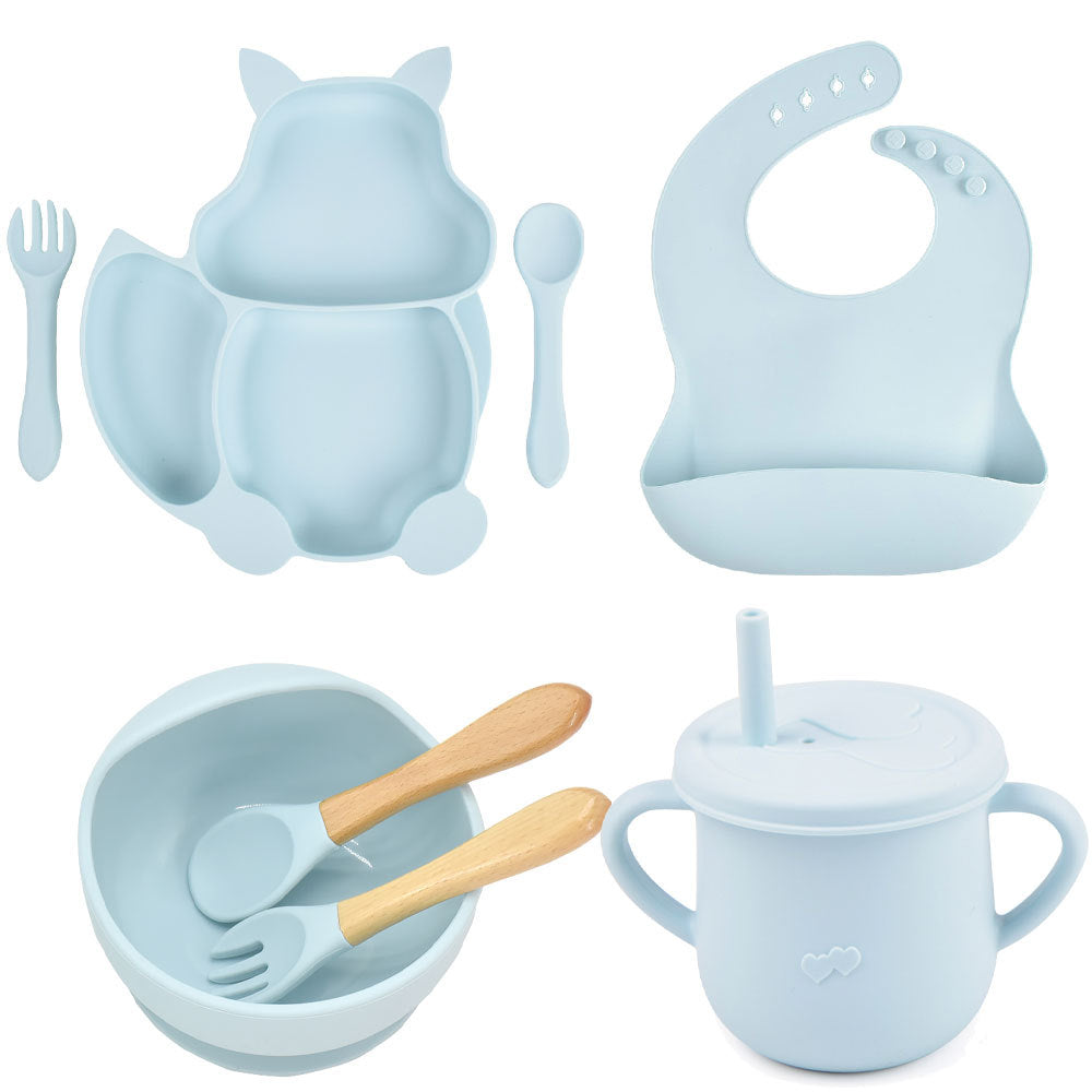 Silicone Baby Feeding & Training Tableware Set