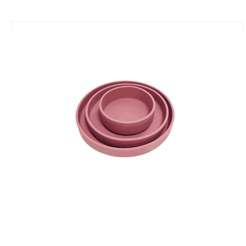 Baby Silicone Training & Feeding Dinner Plate – Food Supplement Bowl