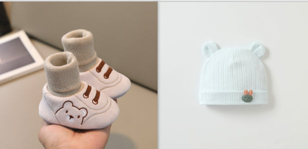 Baby Cloth Shoes – Simple Non-Slip Indoor Toddler Shoes