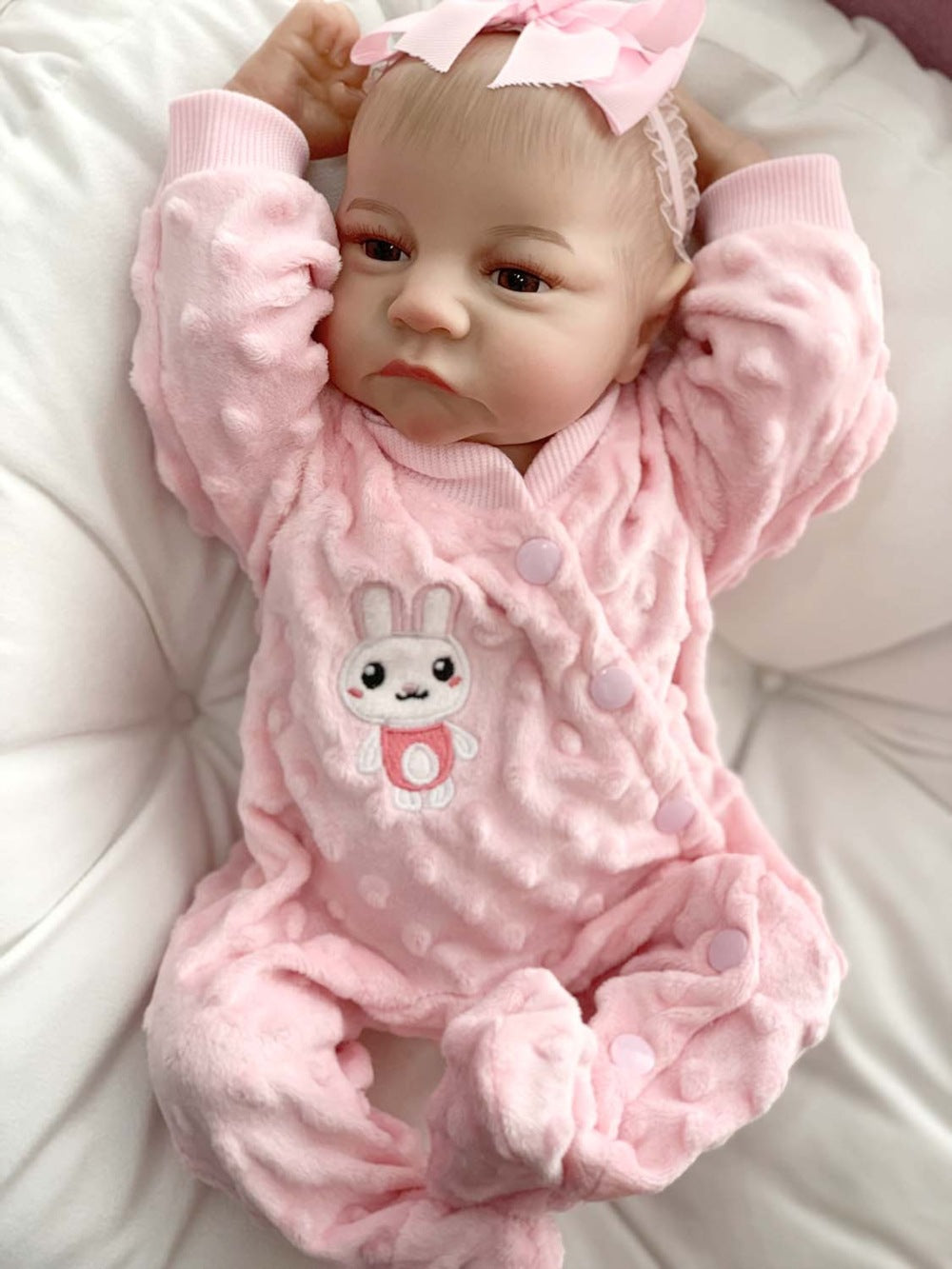 18-Inch Reborn Doll with Cloth Body – Realistic Baby Toy