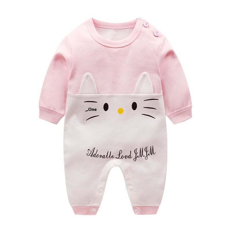 Autumn Cotton Baby Romper Pajamas