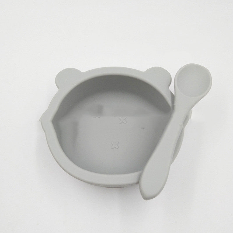 Bear Silicone Suction Bowl – Anti-Fall Baby Feeding & Complementary Food Bowl
