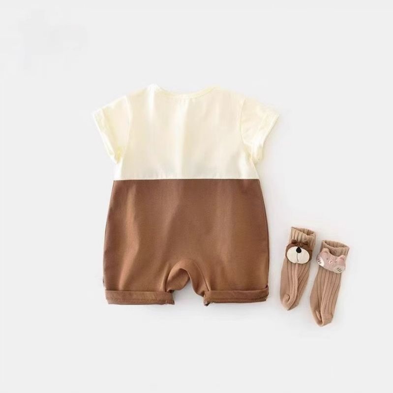 Baby Summer Short-Sleeve Romper – Lightweight