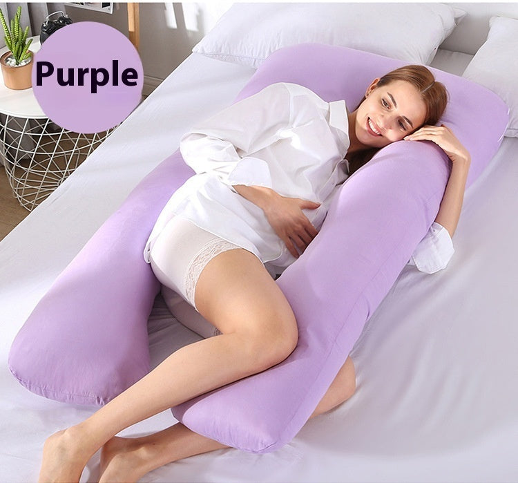 Multifunctional Cotton U-Shape Maternity Pillow – Removable & Washable