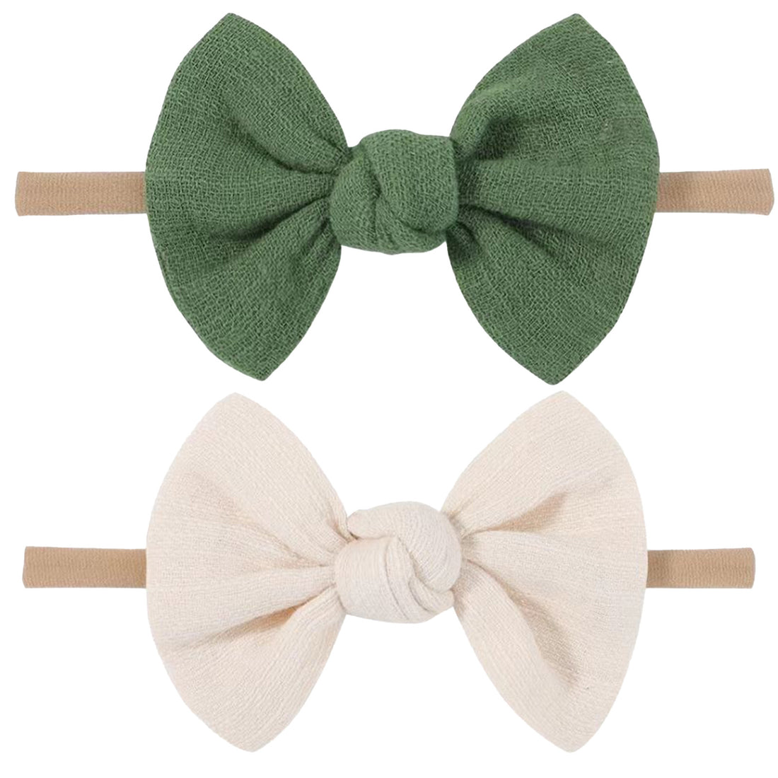 Baby Girls Nylon Headband With Bow – Soft Hair Accessory