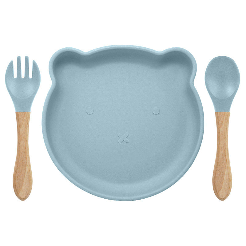 Bear Silicone Baby Tableware Set – Feeding & Food Supplement Set