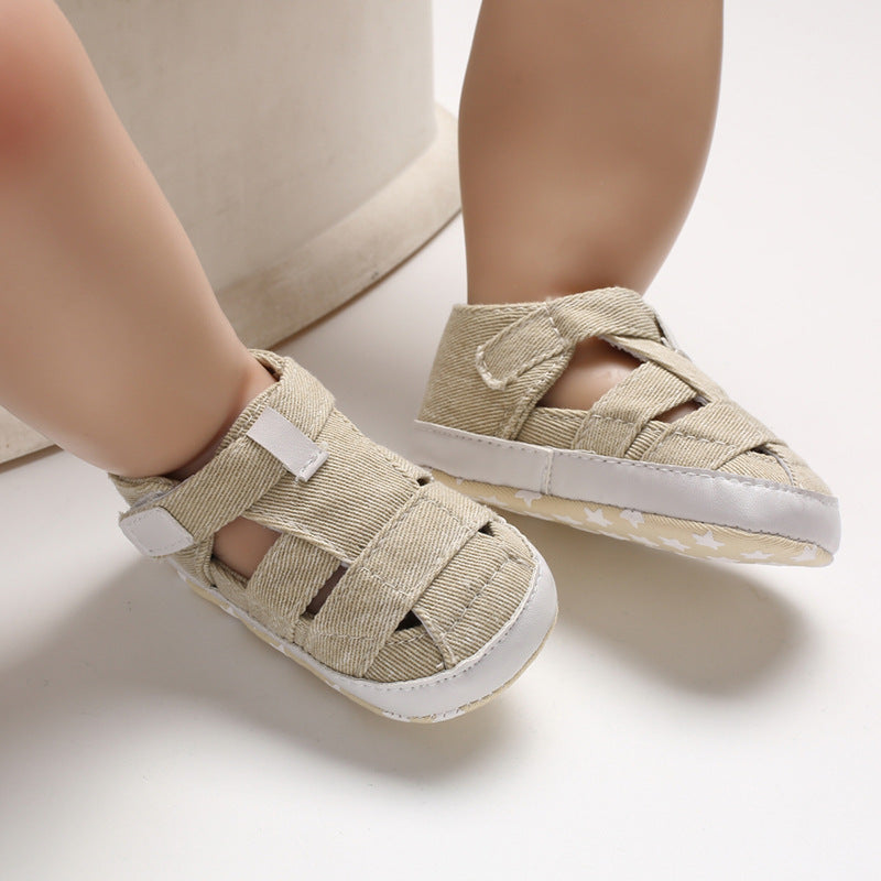 Newborn Baby Boys Summer Crib Sandals Anti Slip First Walkers
