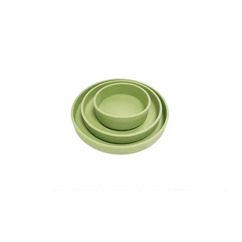 Baby Silicone Training & Feeding Dinner Plate – Food Supplement Bowl