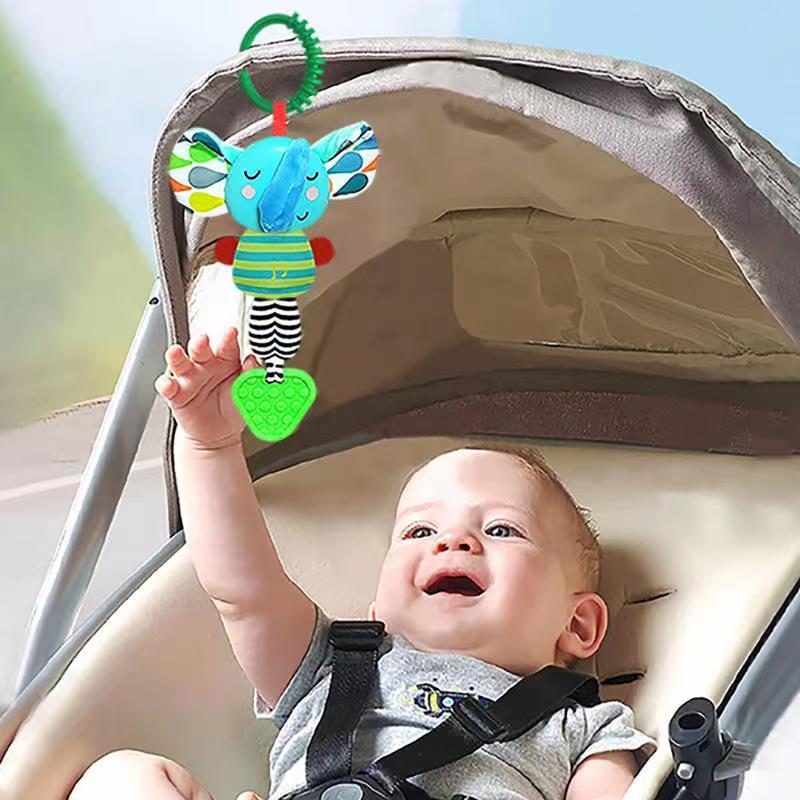 Musical Elephant Hanging Teether Toy – Baby Lathe Trailer Toy