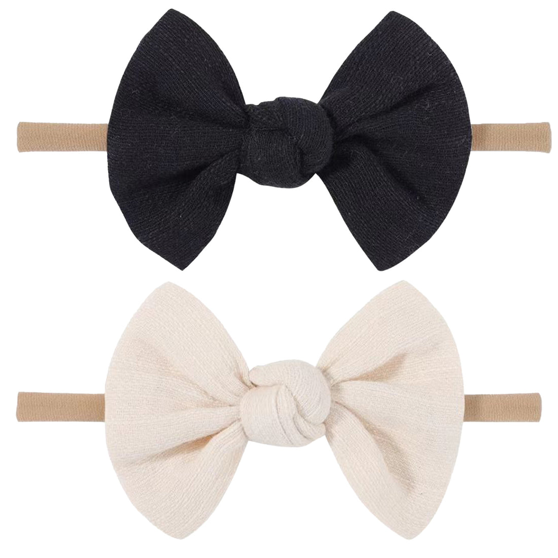 Baby Girls Nylon Headband With Bow – Soft Hair Accessory