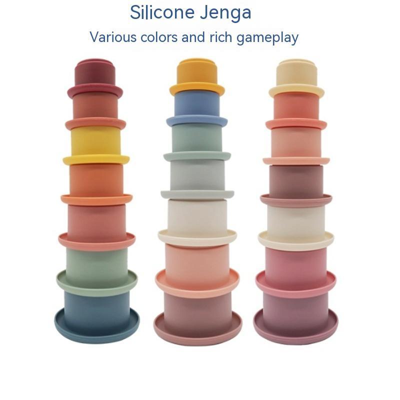 Baby Silicone Stacking Cups – Interactive Educational Toy