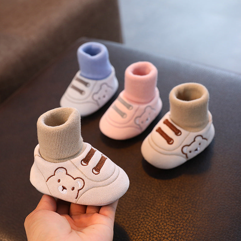 Baby Cloth Shoes – Simple Non-Slip Indoor Toddler Shoes