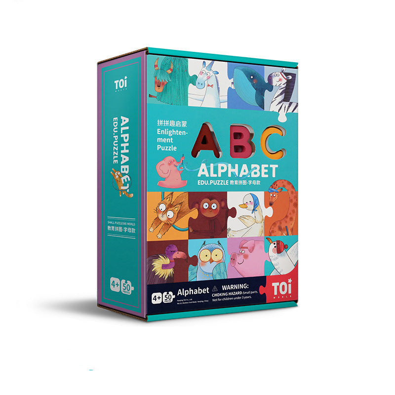 Wooden Numbers & Letters Puzzle – Baby Educational Toy