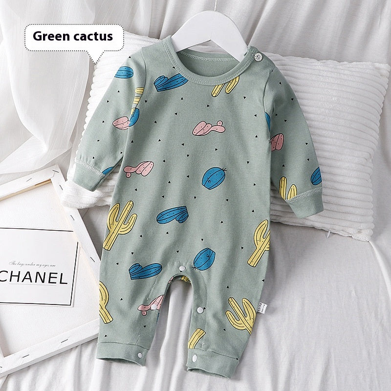 Autumn Cotton Baby Romper Pajamas