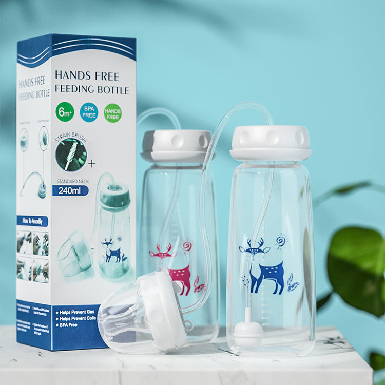 Baby 8.12 fl oz Hand-Free Standard Feeding Bottle