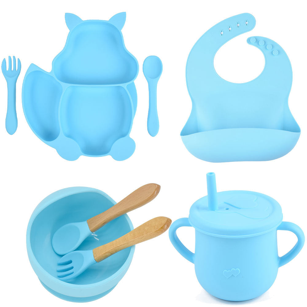 Silicone Baby Feeding & Training Tableware Set